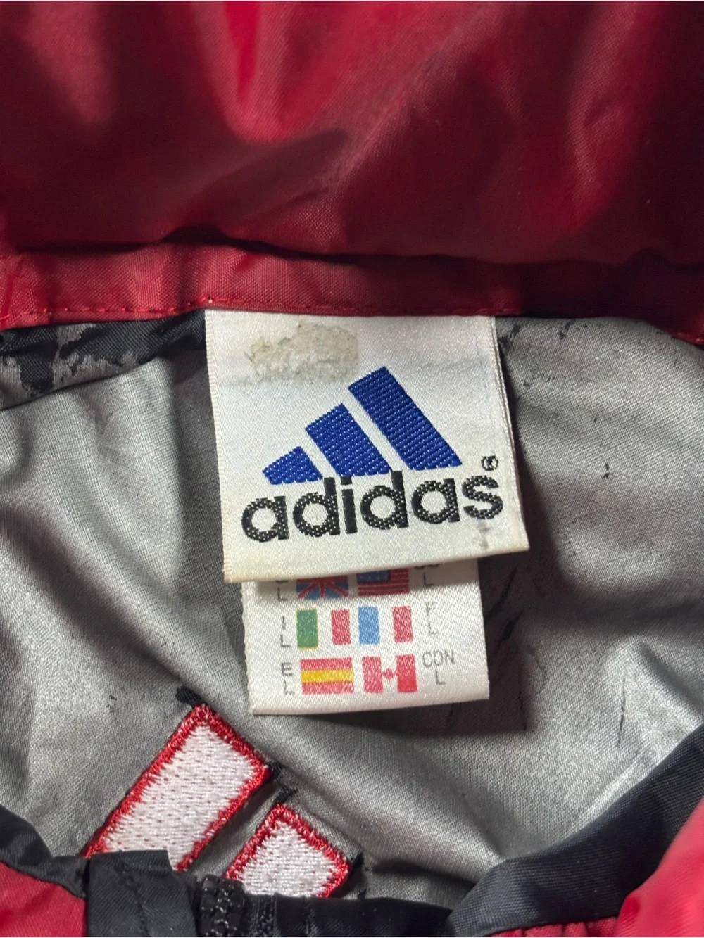 1990-1993 Vintage River Plate Adidas Windbreaker